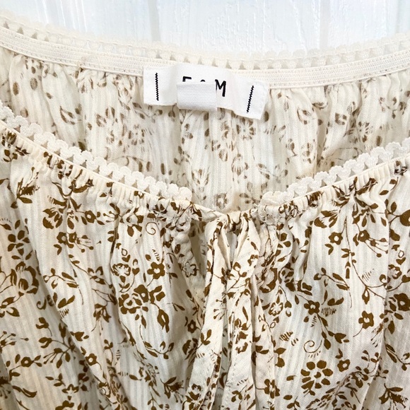 NWOT E&M Top Cinched Waist - Picture 5 of 5